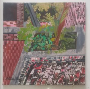 Geometric Patio" – Contemporary Architectural Garden Art