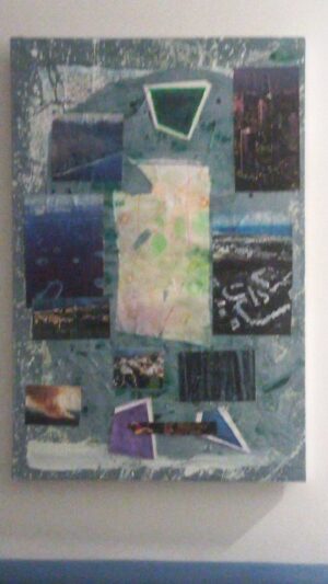 Mixed Media Geometrical Collage 1